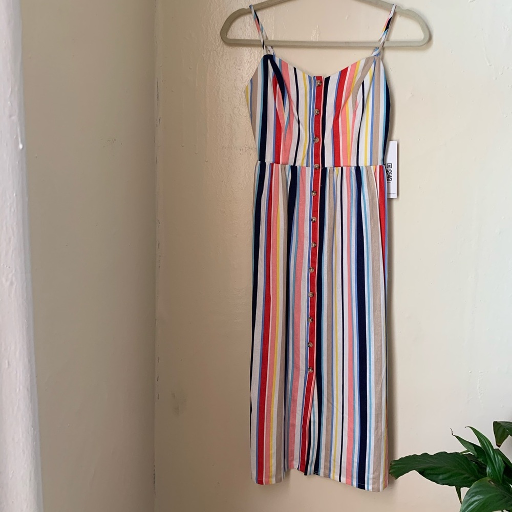 Emerlad Saundae stripe midi dress